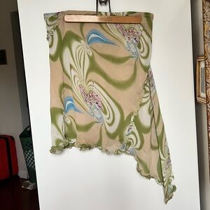 Y2K Vintage Silk Skirt